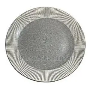 Grey Ceramic Dinner Plate – Modern Elegant
