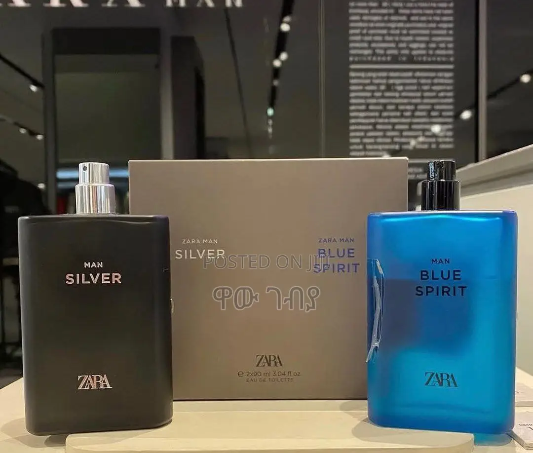 Zara Man Silver Blue Spirit