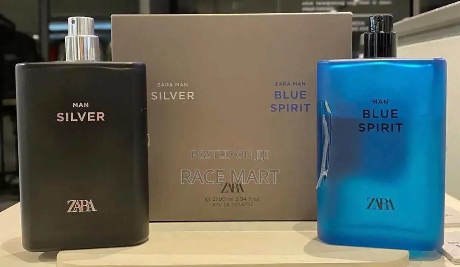 Zara Man Silver Blue Spirit