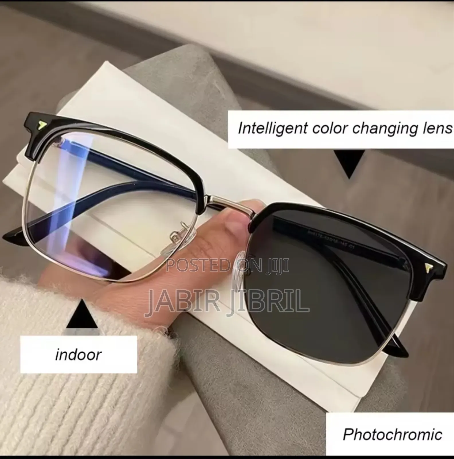 Photochromic Eyeglasses Solar and Blue Cut