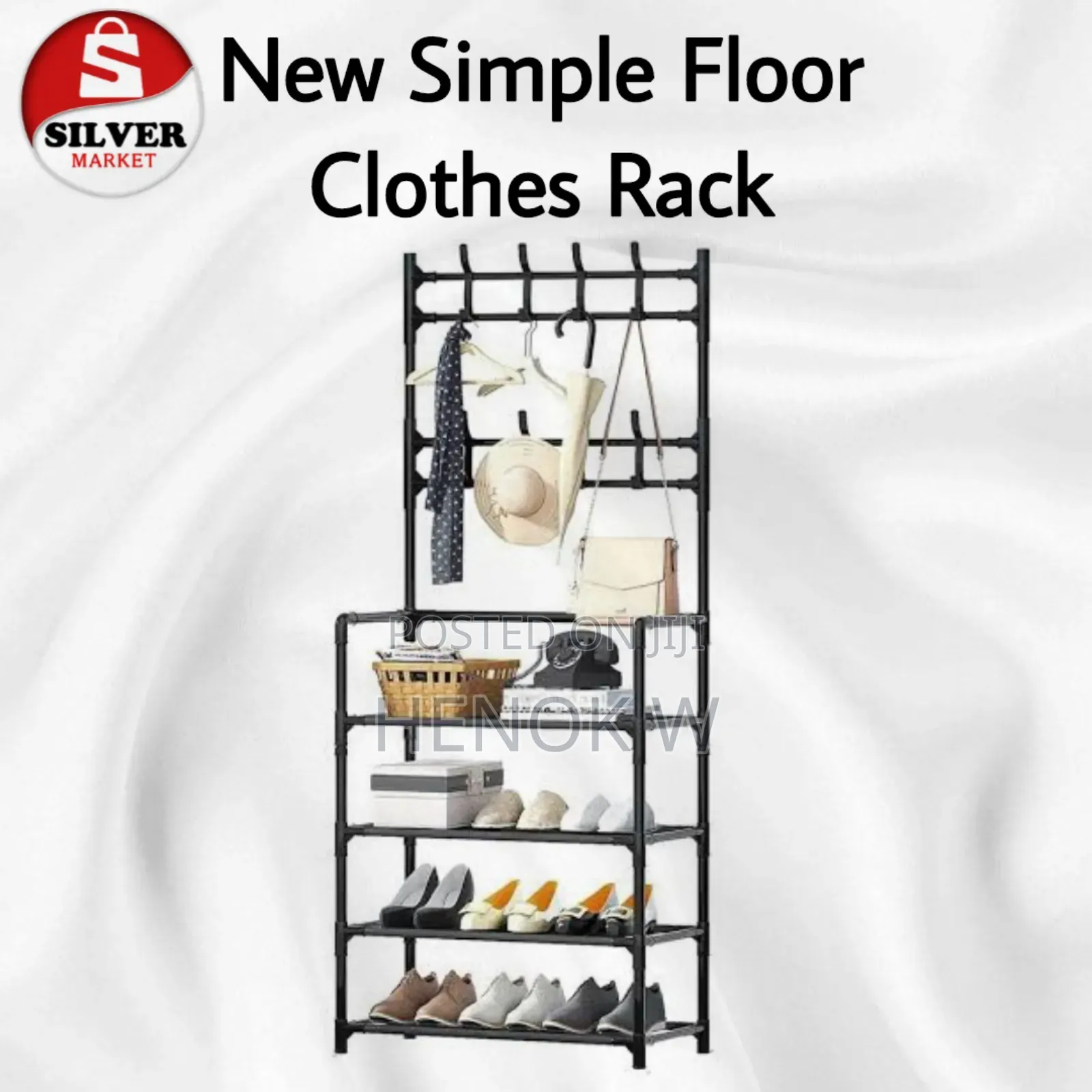 New Simple Floor Clothes Rack