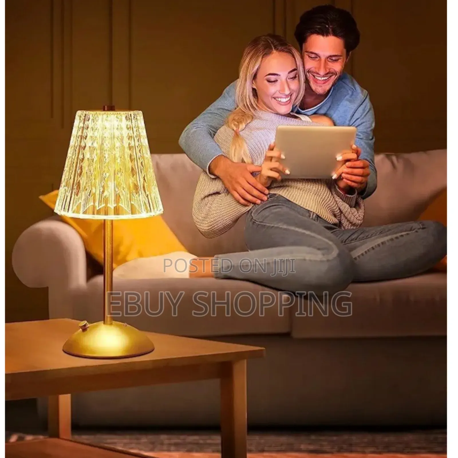 **Elegant Crystal Decoration Light – 3 Light Intensities**