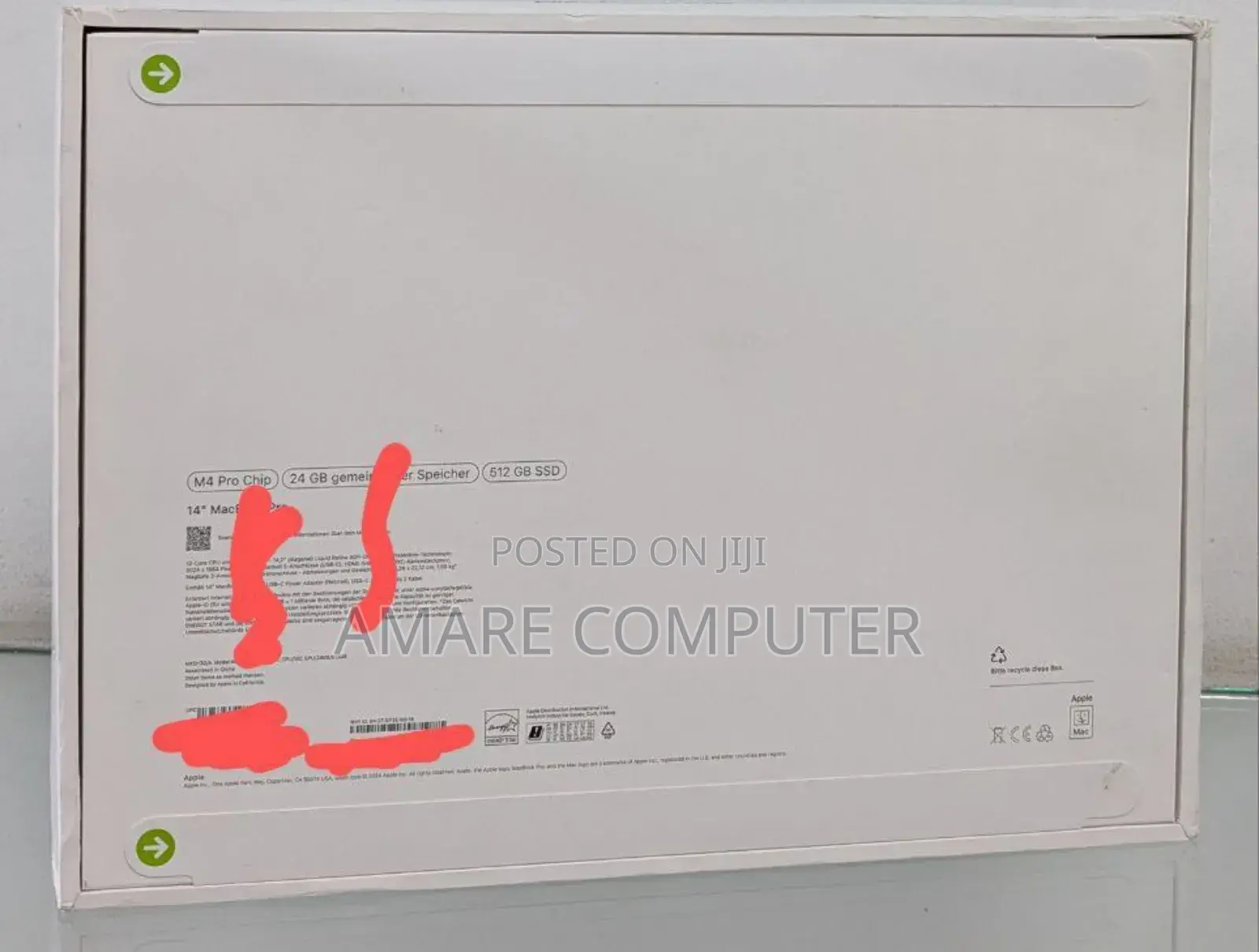 New Apple MacBook Pro 2024 M4 14-Inch 24GB Apple M4 Pro SSD 512GB