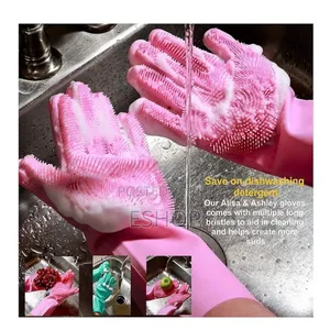 Photo - **Flexible Silicone Gloves – Wash Dishes Without a Sponge!**