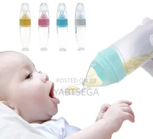 Baby Feeding Bottle Spoon With Container Baby Food Feeder
