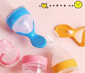 Baby Feeding Bottle Spoon With Container Baby Food Feeder