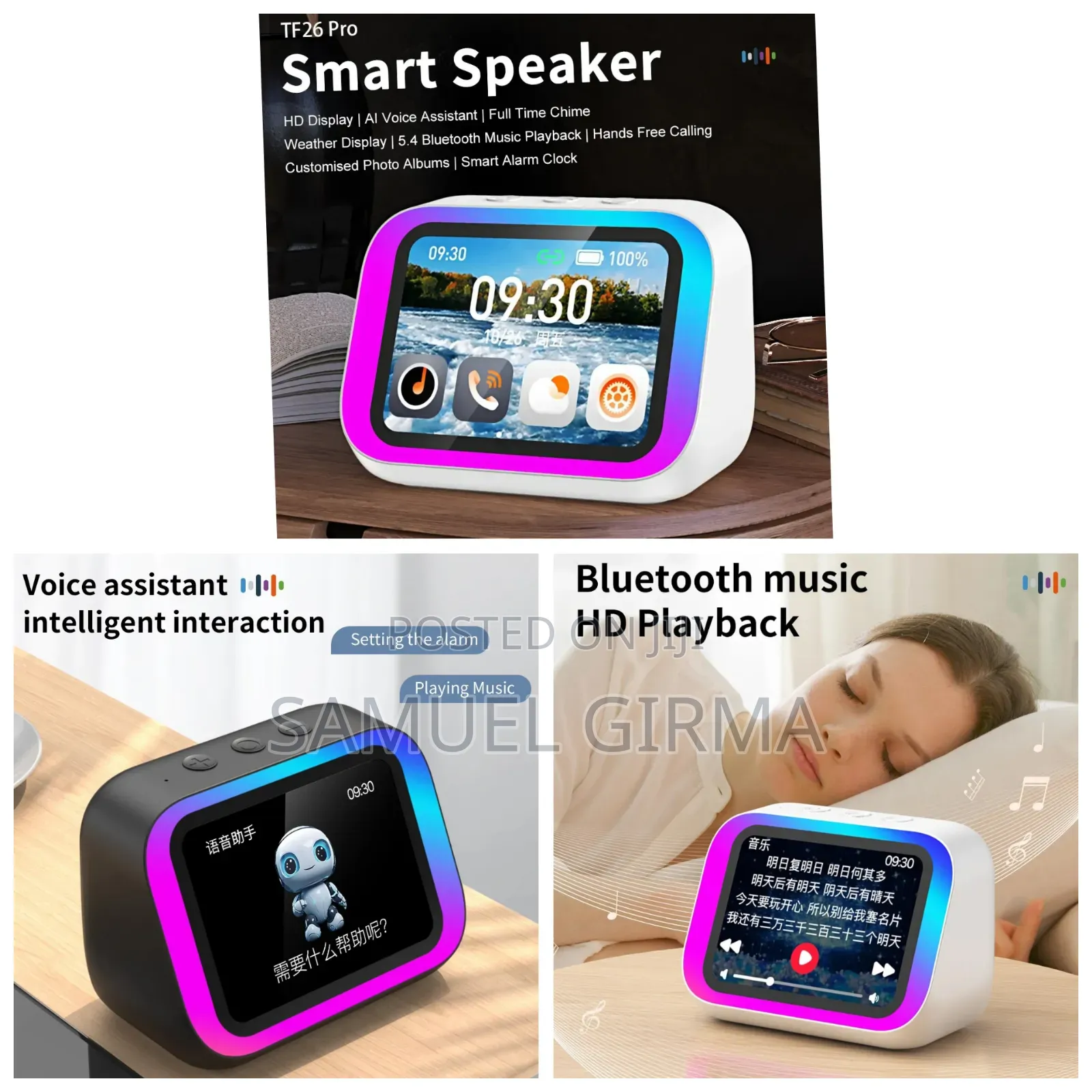 Touch Screen Smart Speaker