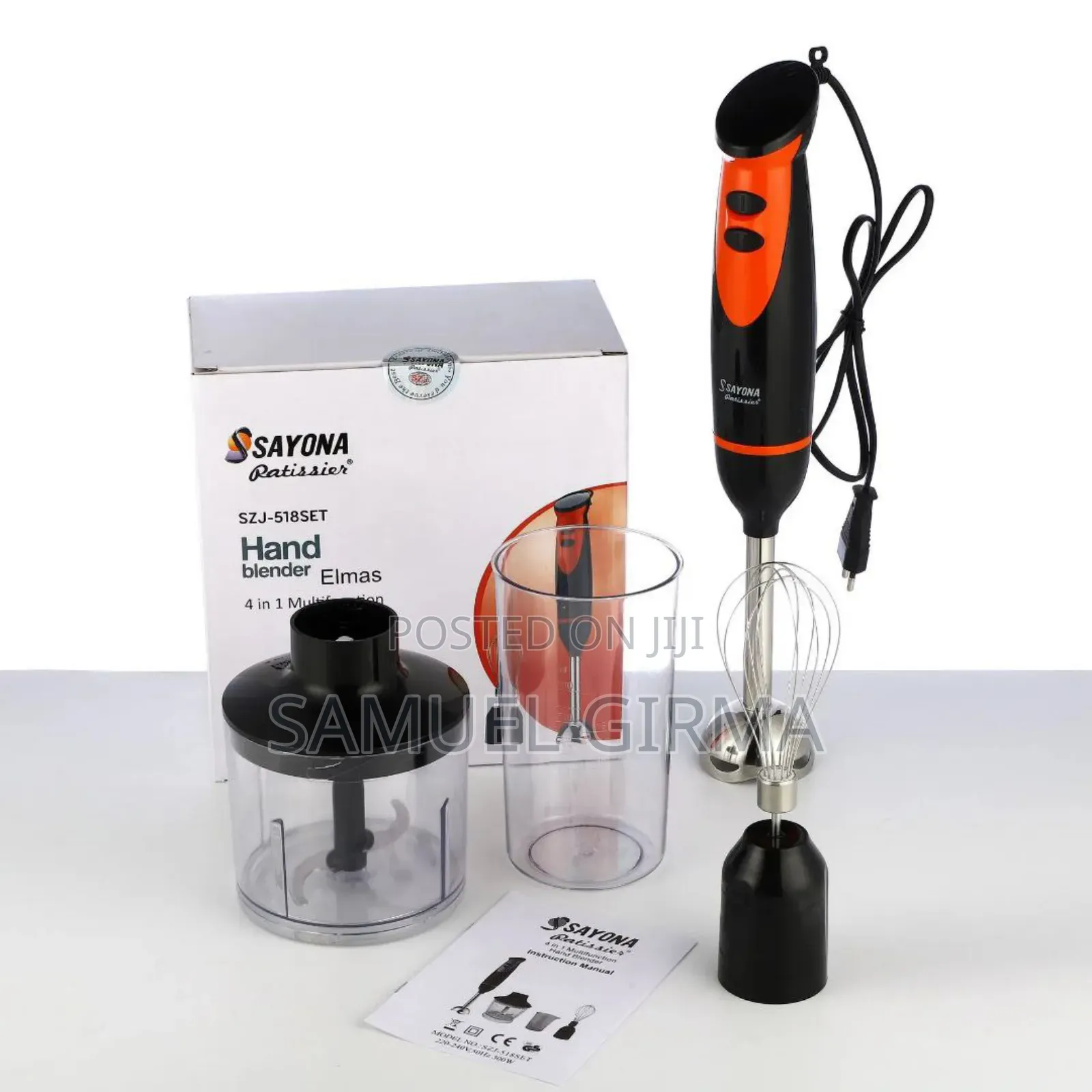 Sayona 4 In 1 Multifunctional Hand Blender