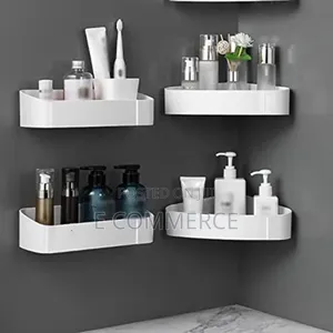 Photo - Wall Mounted Bathroom Shelf Rack