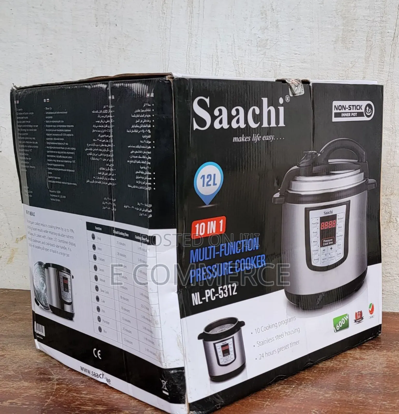Saachi10 In 1 Electric Pressure Cooker 12litter