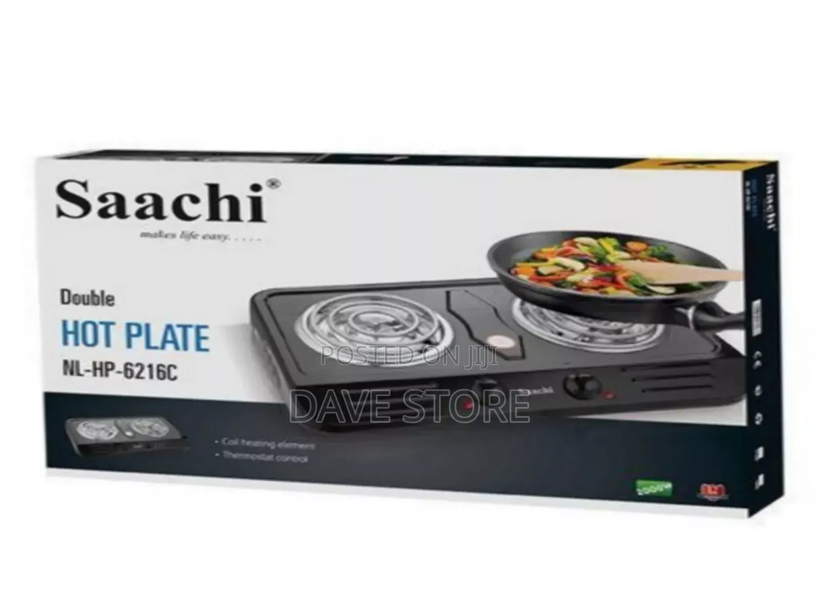Saachi Hot Plate ሳቺ ባለሁለት ምድጃ ስቶቭ