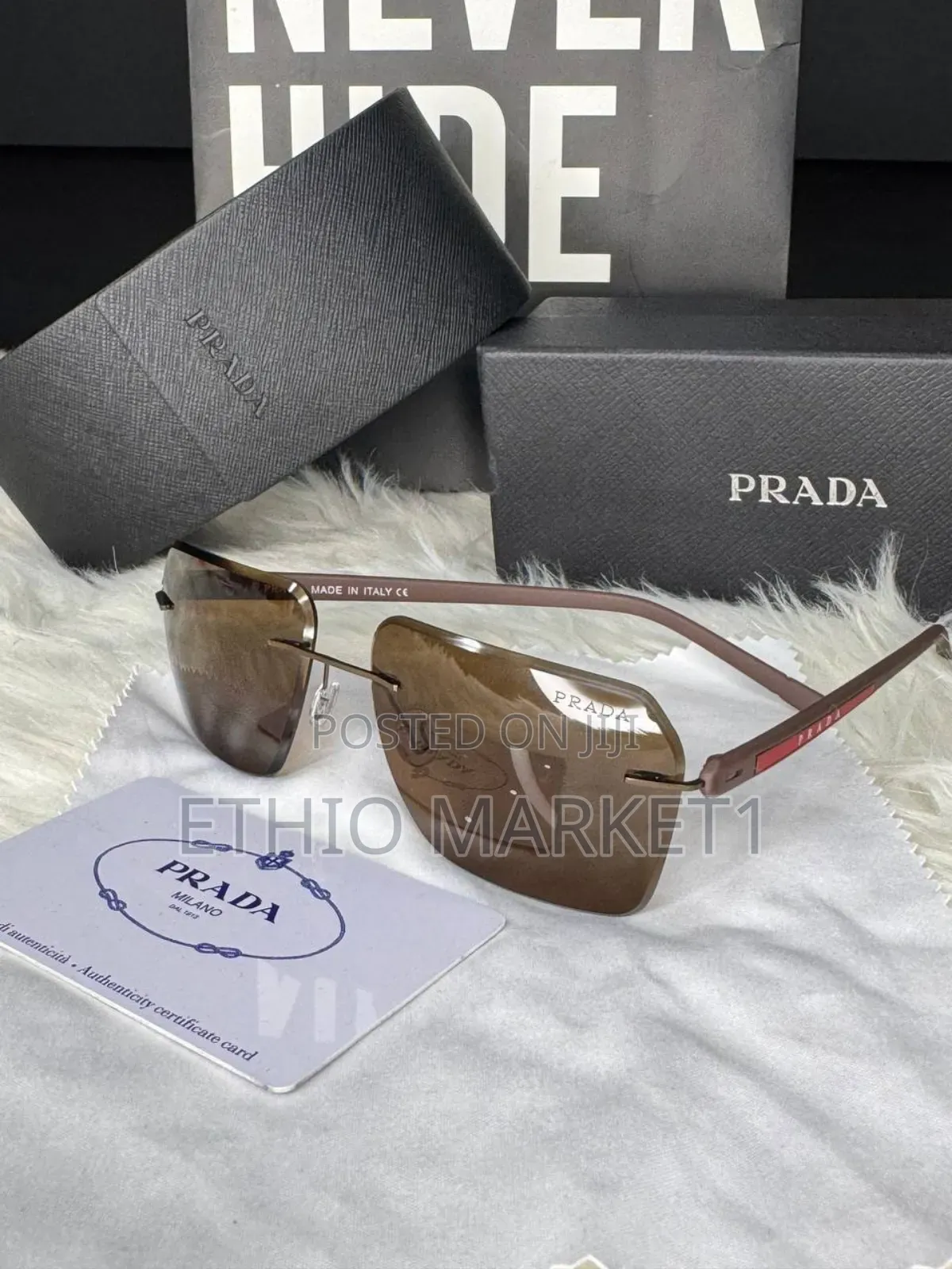 Prada Rim Less Eyeglass