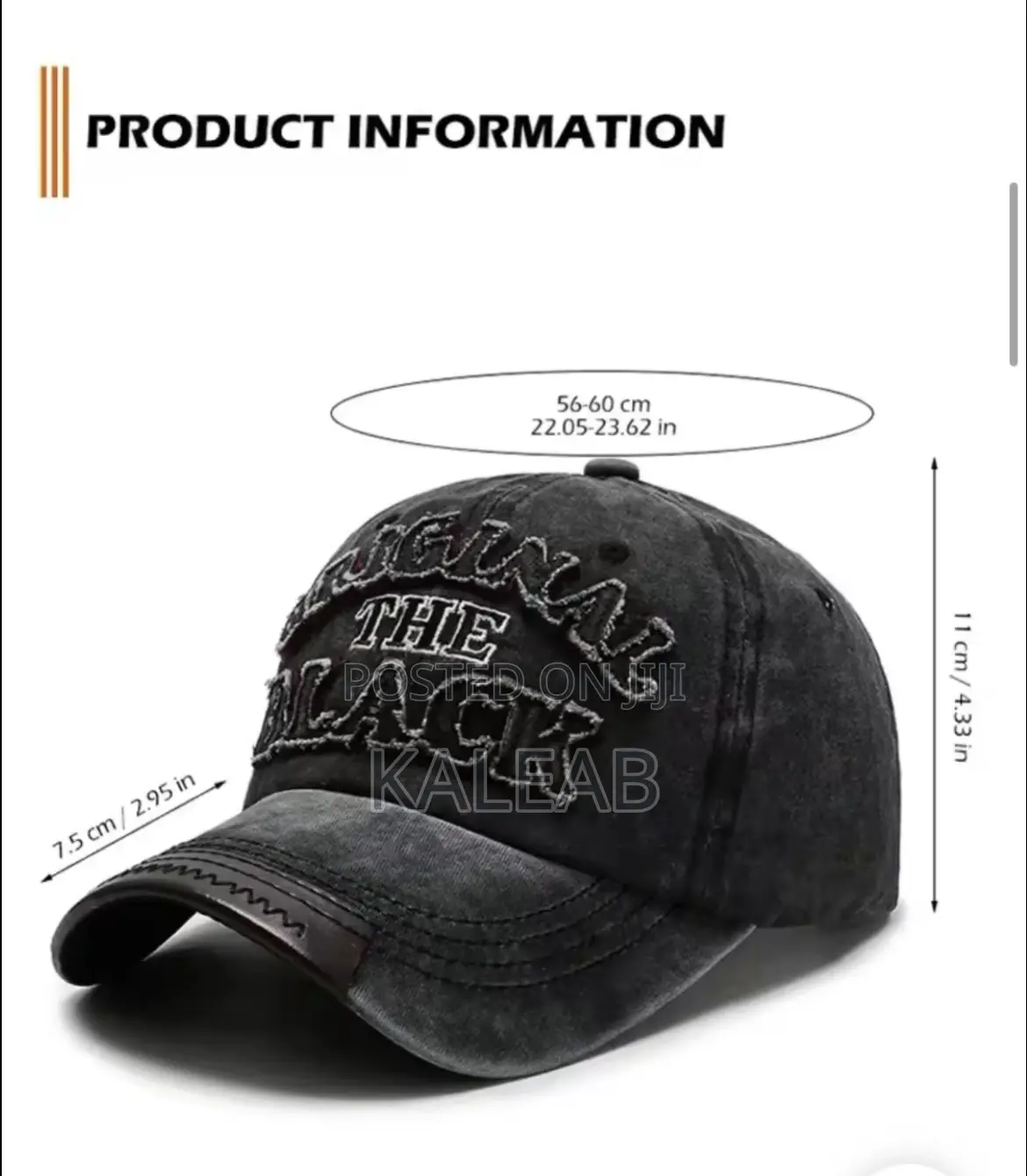 Retro Baseball Cap (Black)