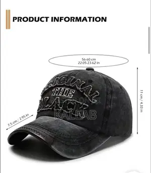 Retro Baseball Cap (Black)