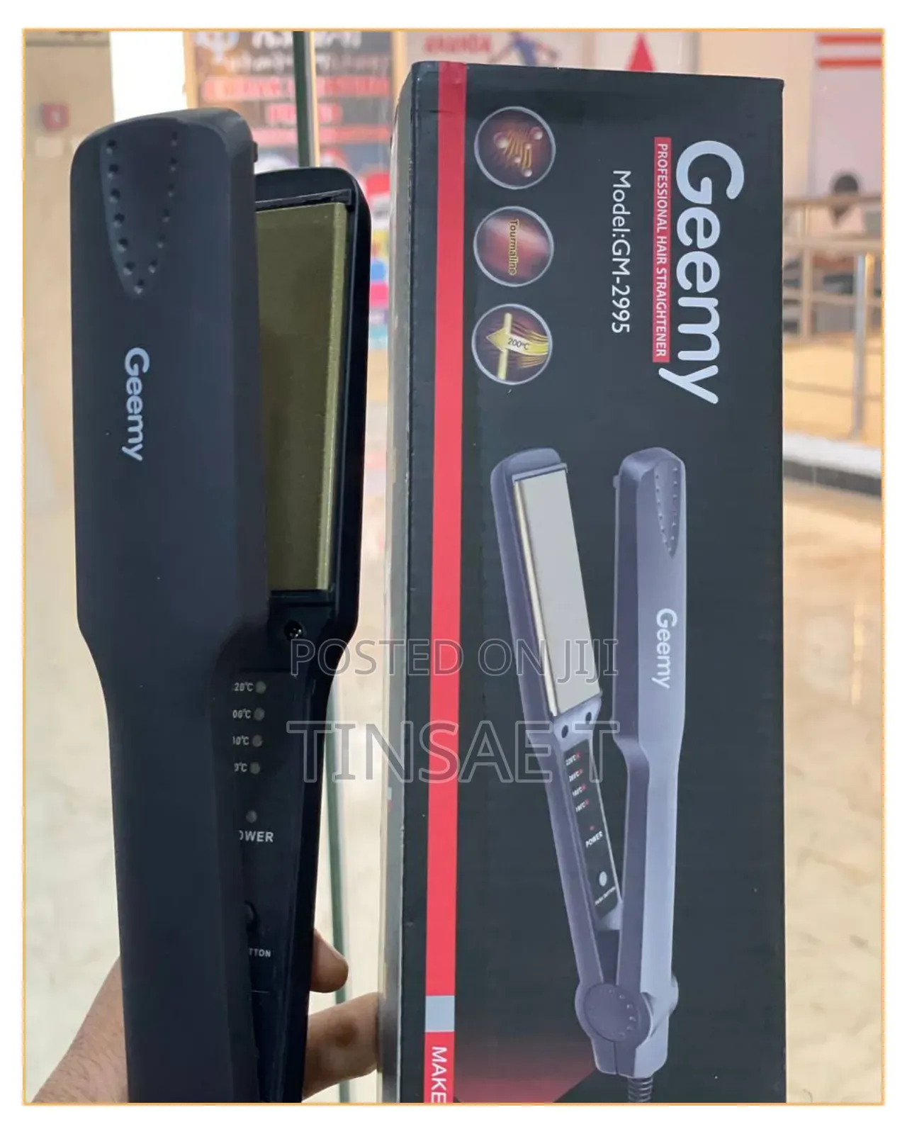 Geemy Hair Straighter/የፀጉር ፖይስትራ