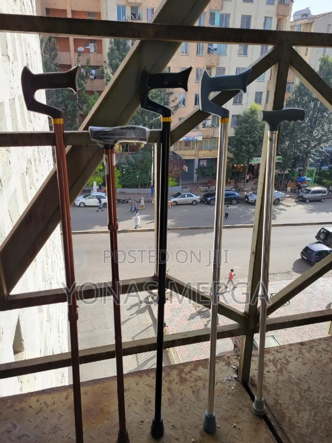 Aluminium Cane沿مwalking Stick Addis # 5 - Ethiopia□Delivery