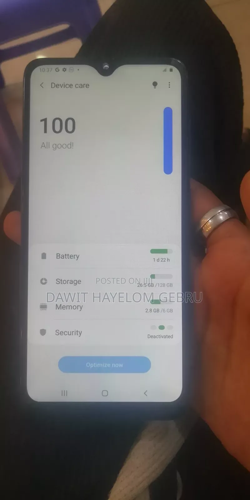 Samsung Galaxy A70 128 GB Blue