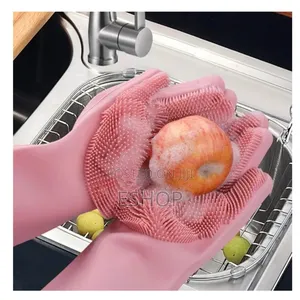 Photo - Long-Lasting Silicone Gloves – Scratch-Free Cleaning!*
