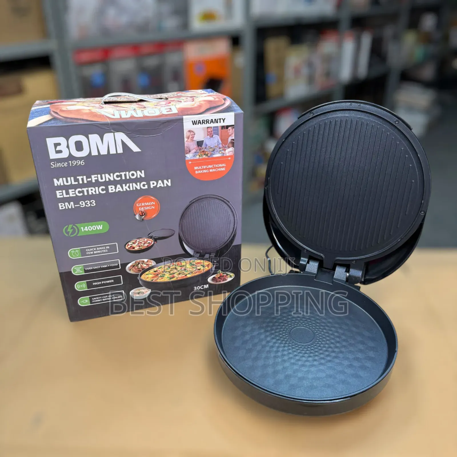 Boma Electric Double Baking Pan and Pizza Pan