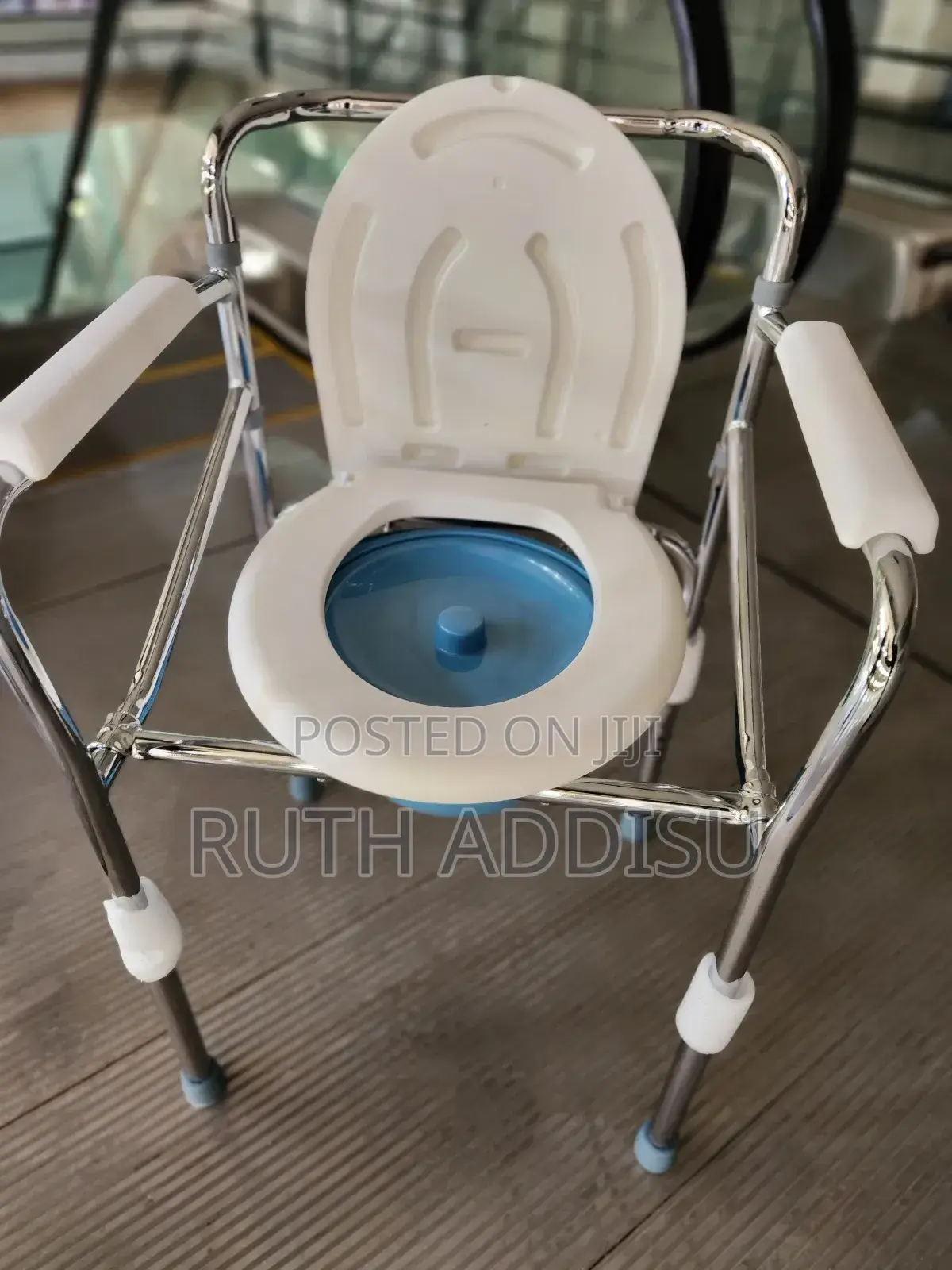 Durable Commode Toilet Seat for Adults and Disabled Use