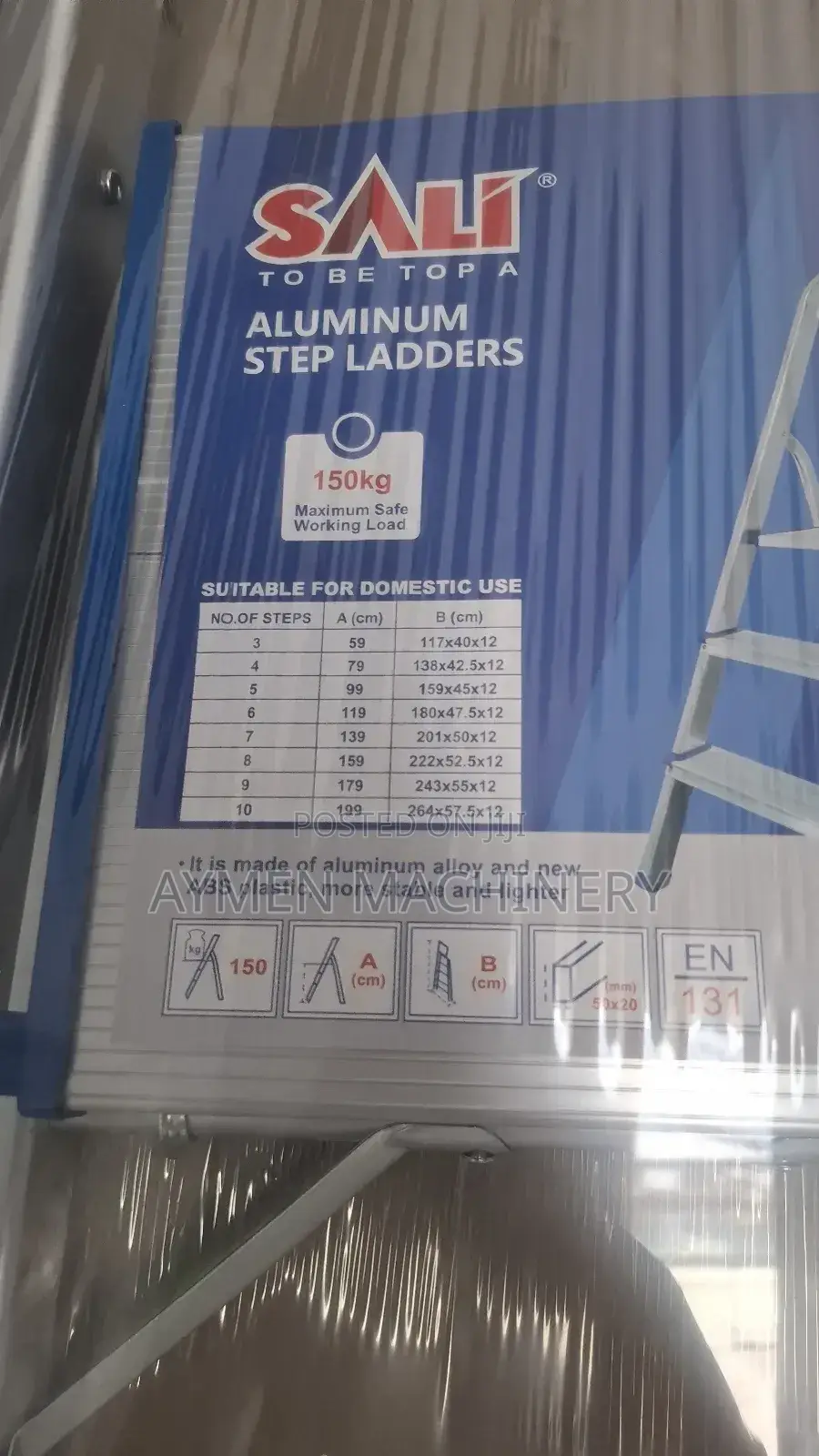 Sali Aluminum Ladder 10step መሰላል 10ደረጃ (A Type)