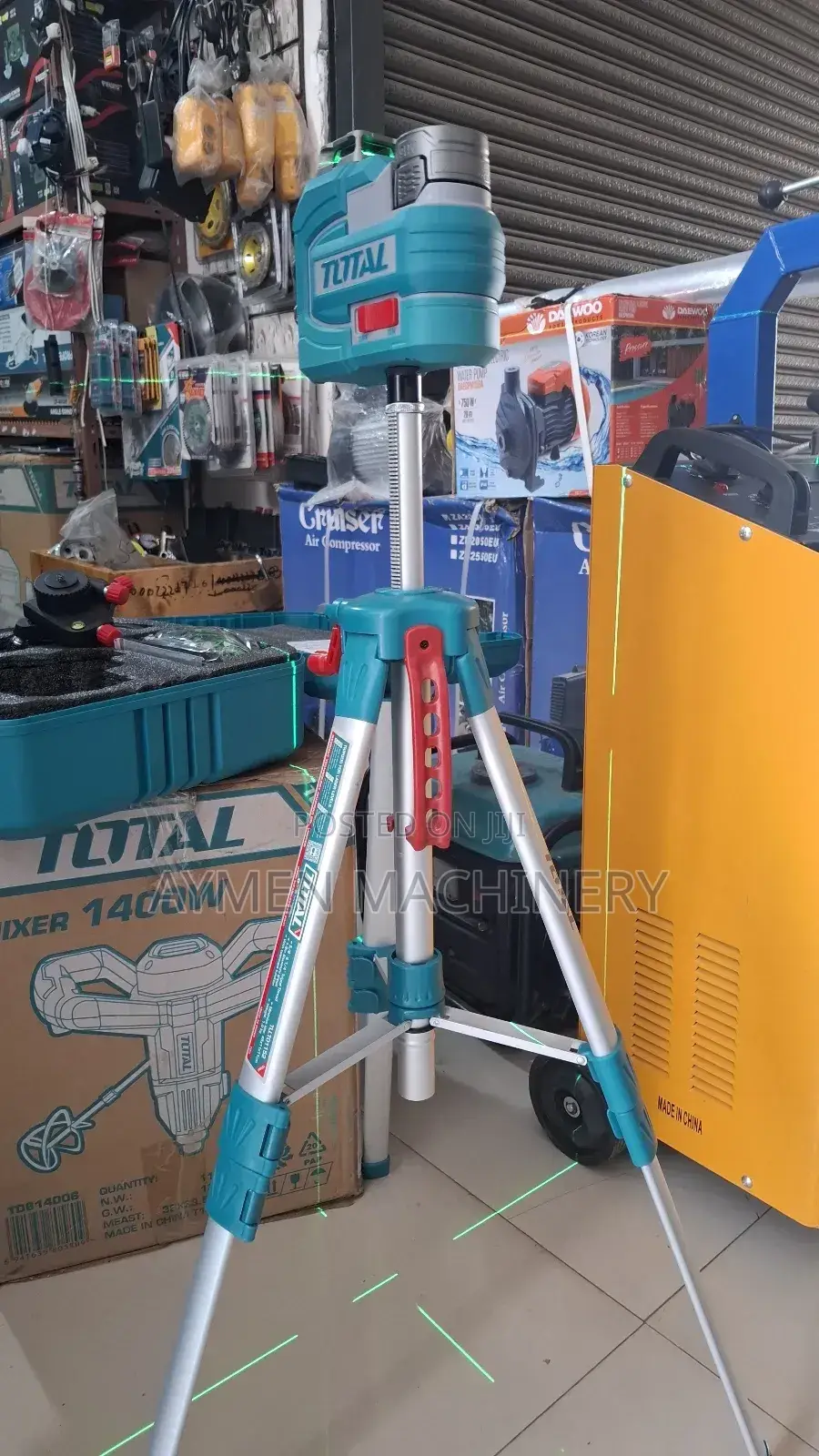 ቶታል ጨረር ውሀልክ Total 3d Laser Levelling With Tripod