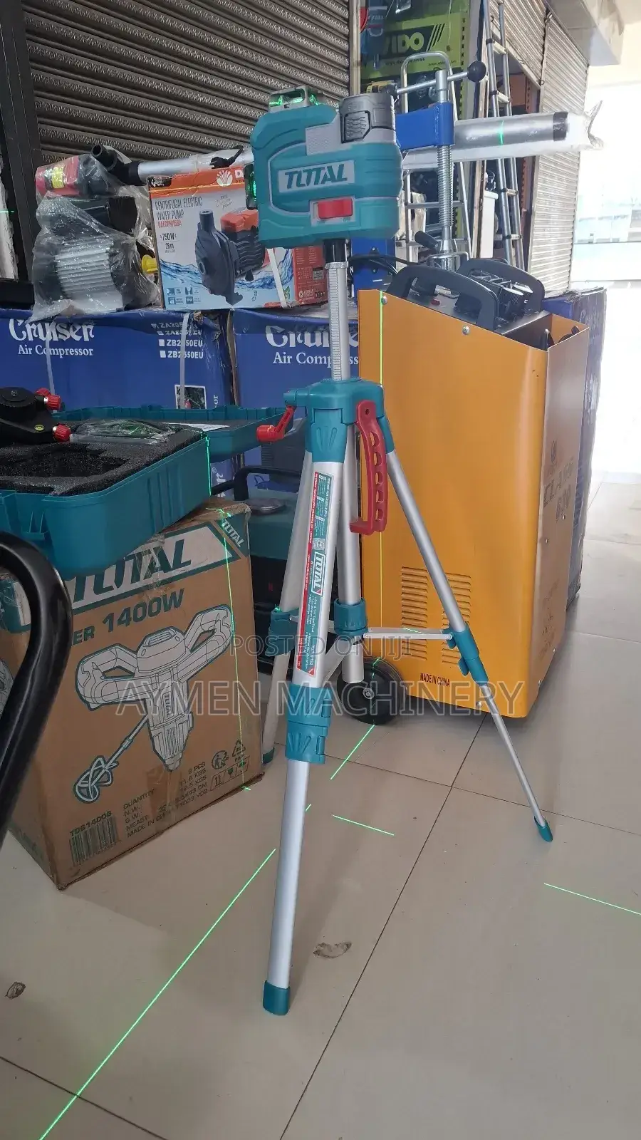 ቶታል ጨረር ውሀልክ Total 3d Laser Levelling With Tripod
