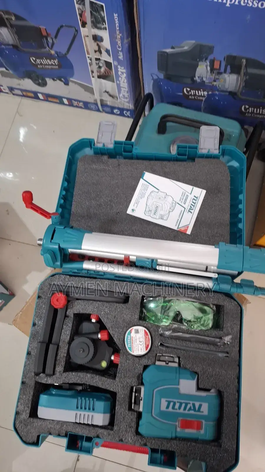 ቶታል ጨረር ውሀልክ Total 3d Laser Levelling With Tripod