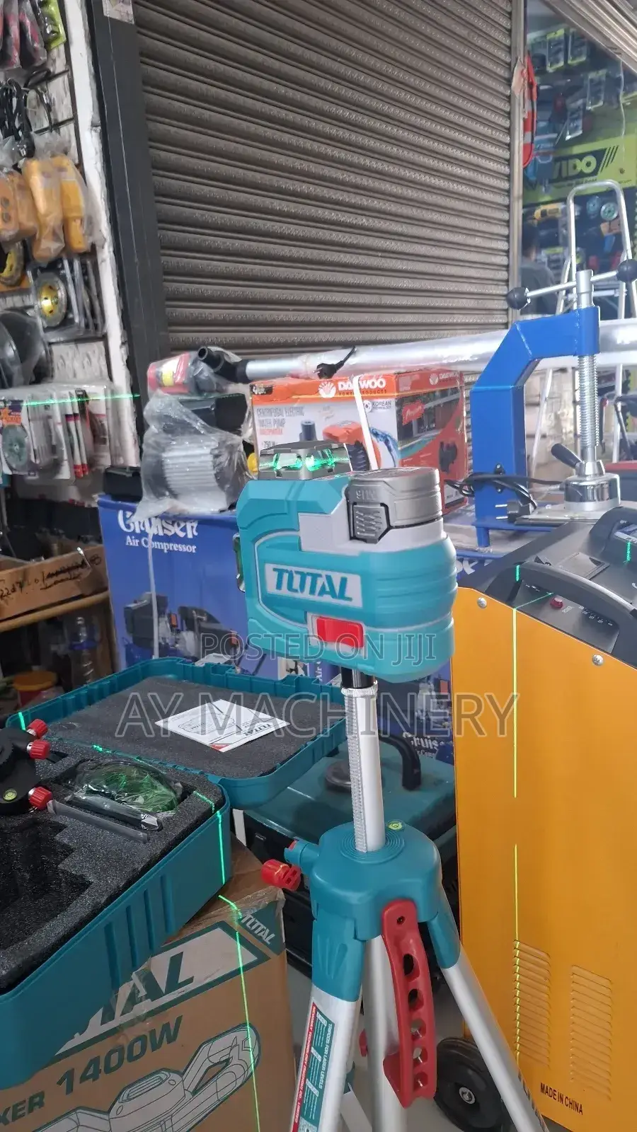 ቶታል ጨረር ውሀልክ Total 3d Laser Levelling With Tripod
