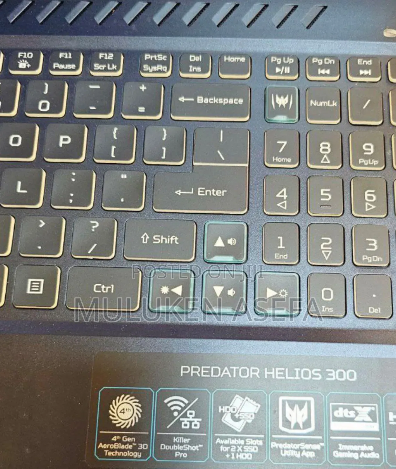 New Laptop Acer Predator Helios 300 16GB Intel Core I7 SSD 1T