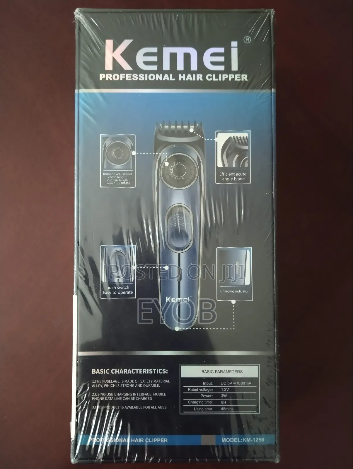 Kemei Professional Hair Clipper Model:Km-1256