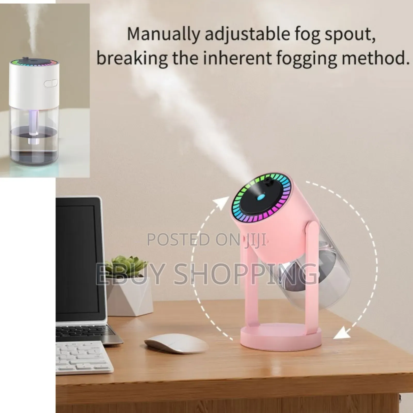 **Smart Usb Humidifier – Auto Shut-Off Starry Glow**