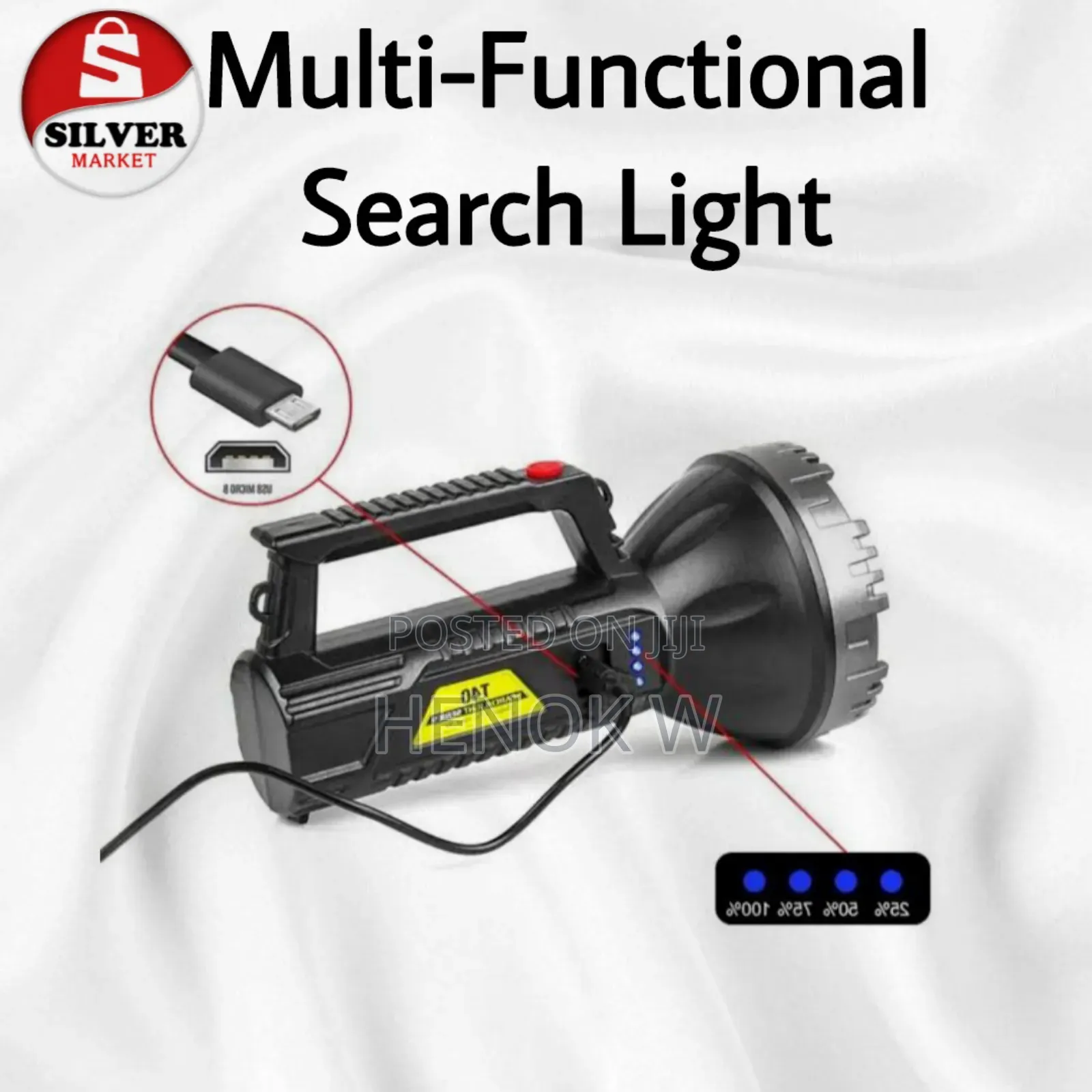 Henoyue T40 M.Functional Search Light