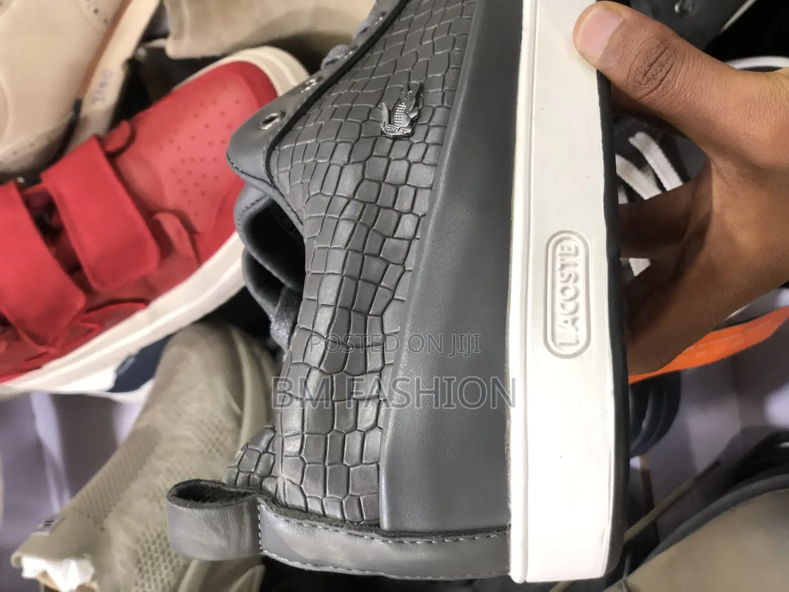 Lacoste Gray Quality Flat Shoes