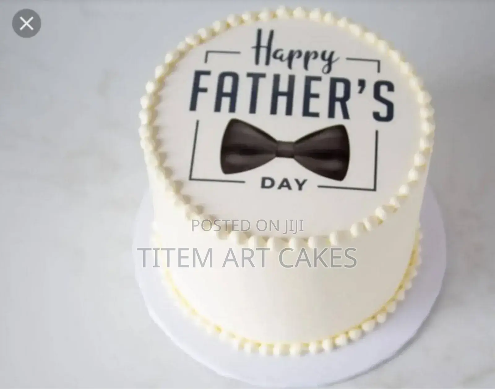 Fathers Day Sweet Vanilla Cake