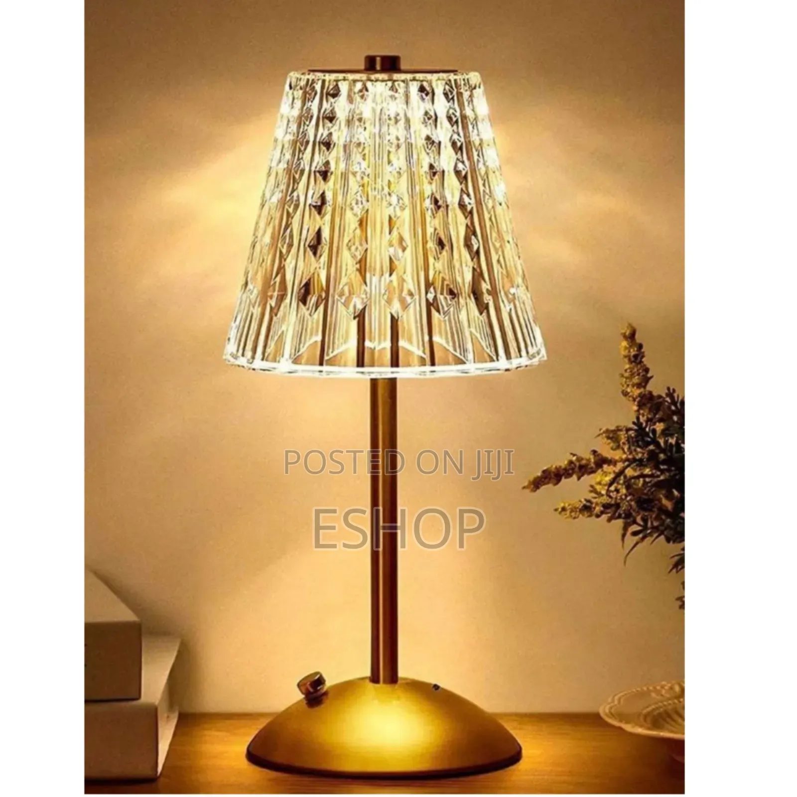 **Versatile Crystal Table Light – 3 Lighting Modes**