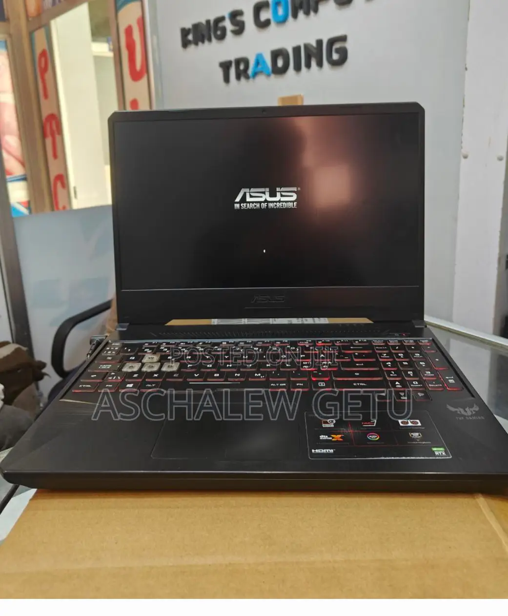 New Laptop Asus TUF Gaming A15 16GB AMD Ryzen 5 SSD 512GB