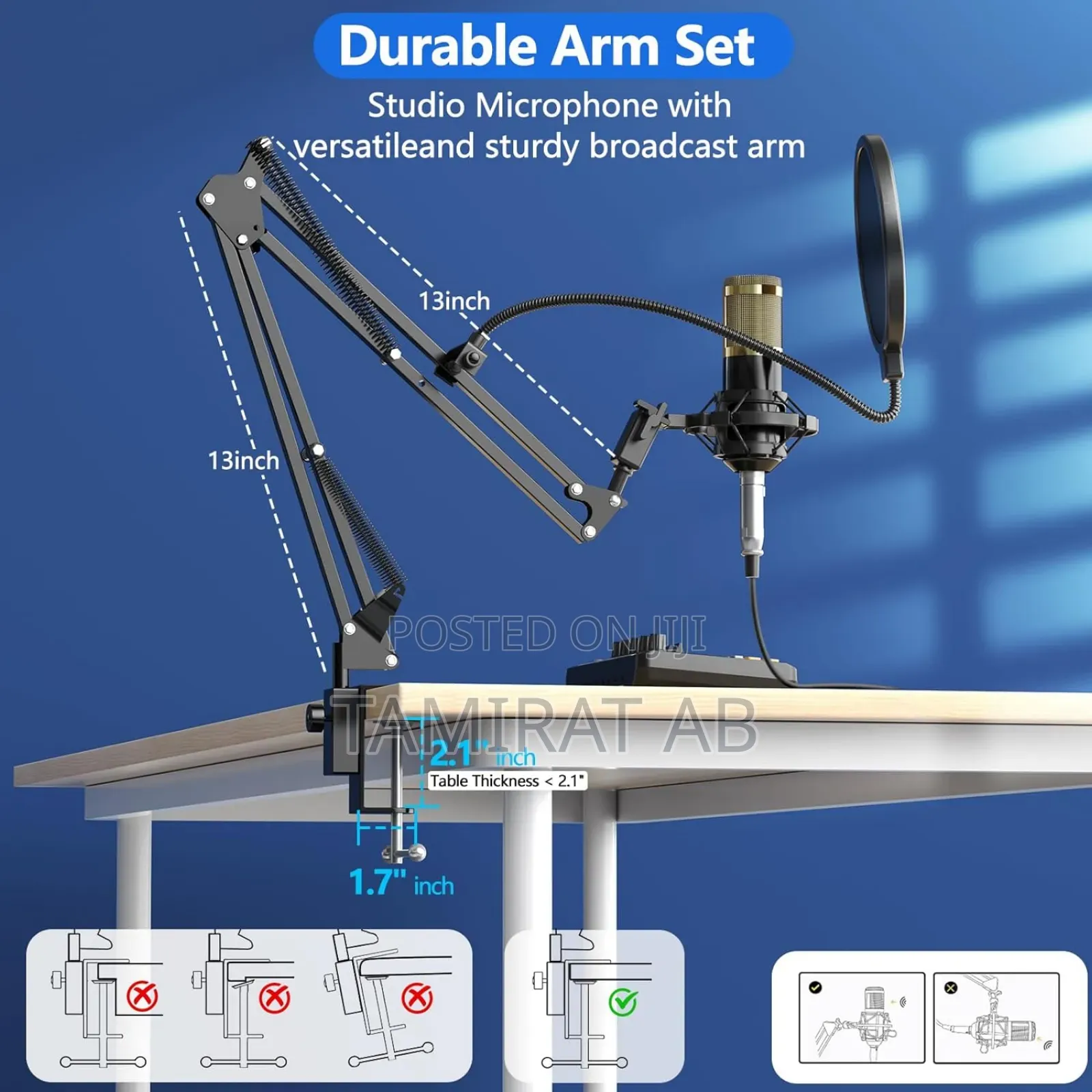 Professional Live Sound Card Condenser Microphone