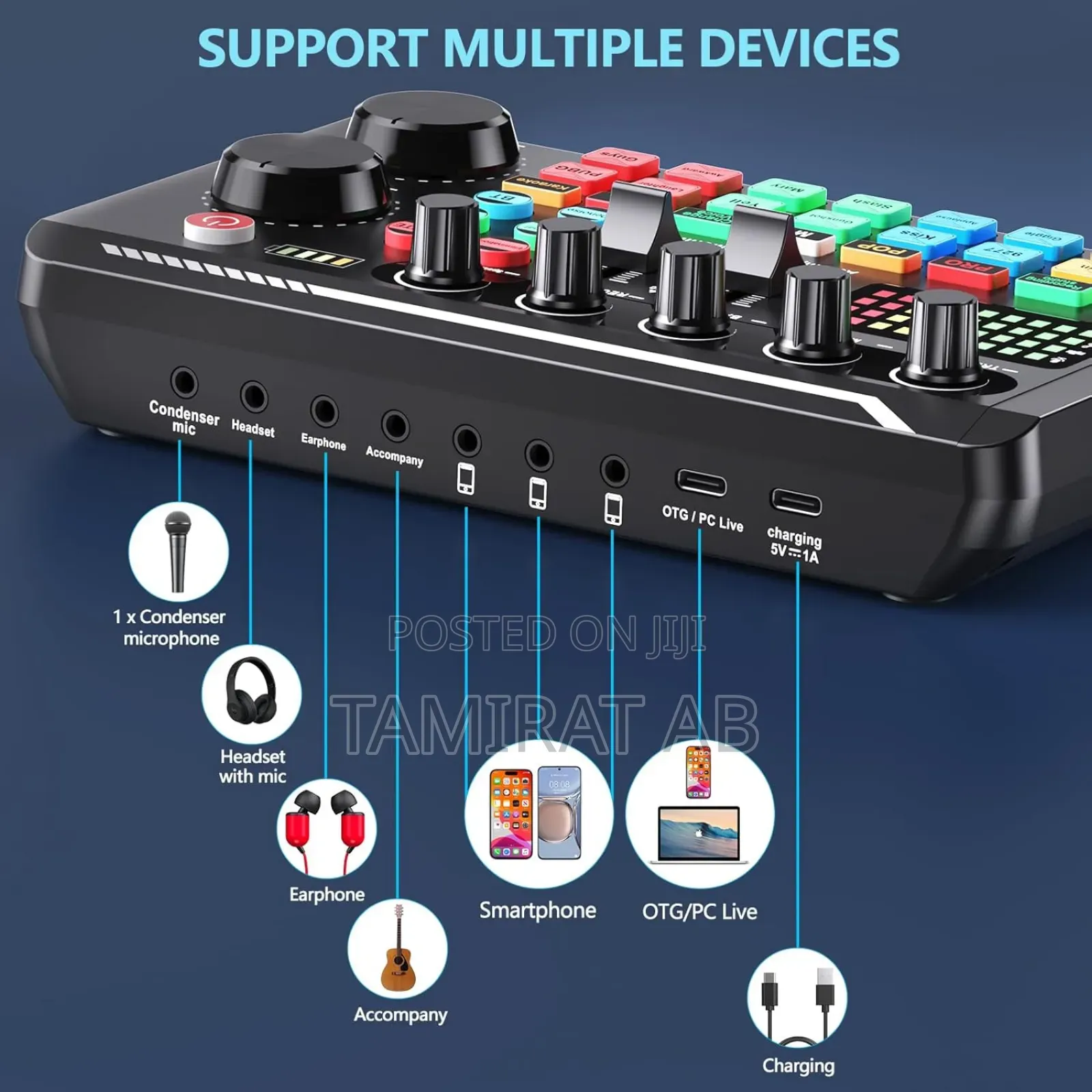 Professional Live Sound Card Condenser Microphone