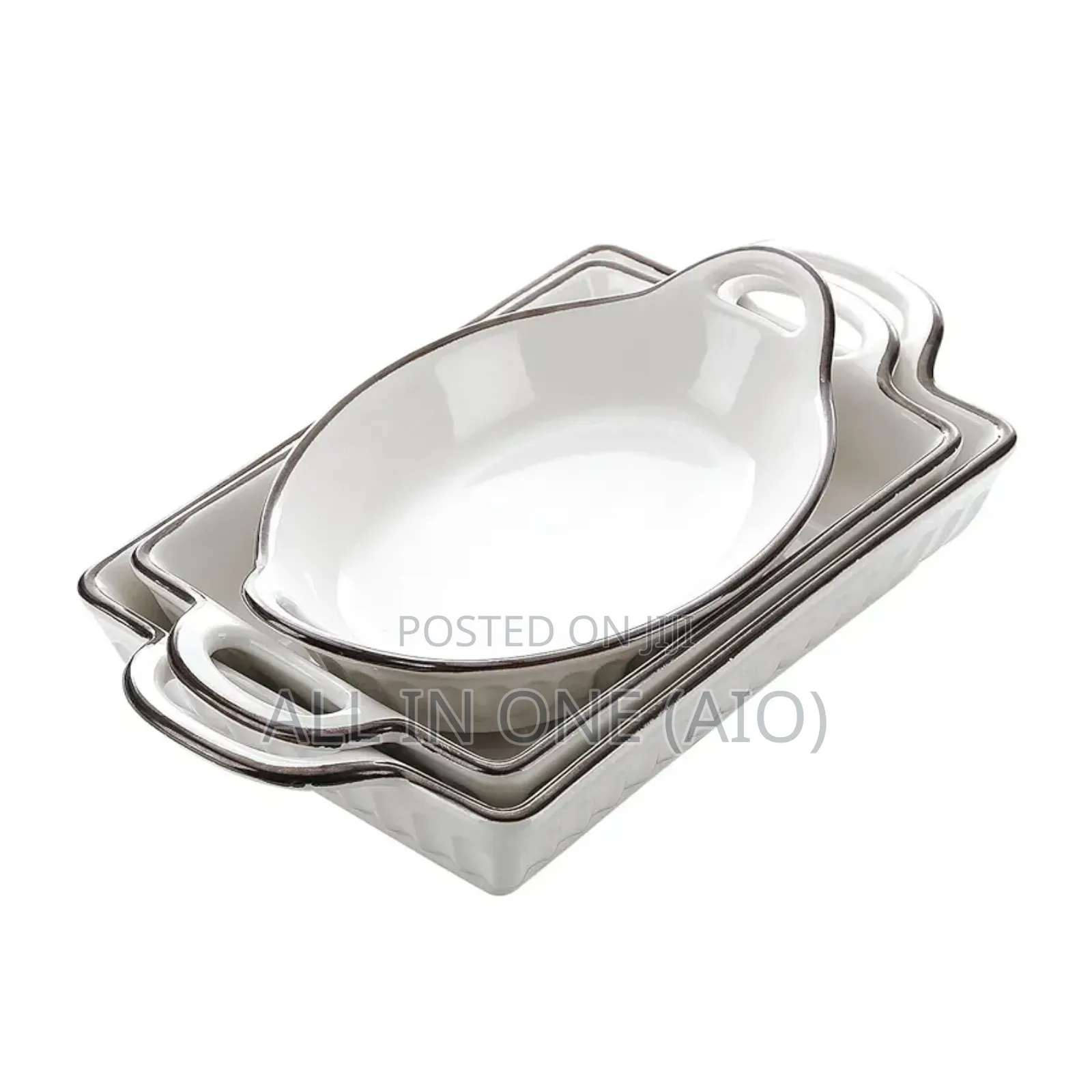 Just Arrived – Premium 3pc Ceramic Bakeware Casserole Set