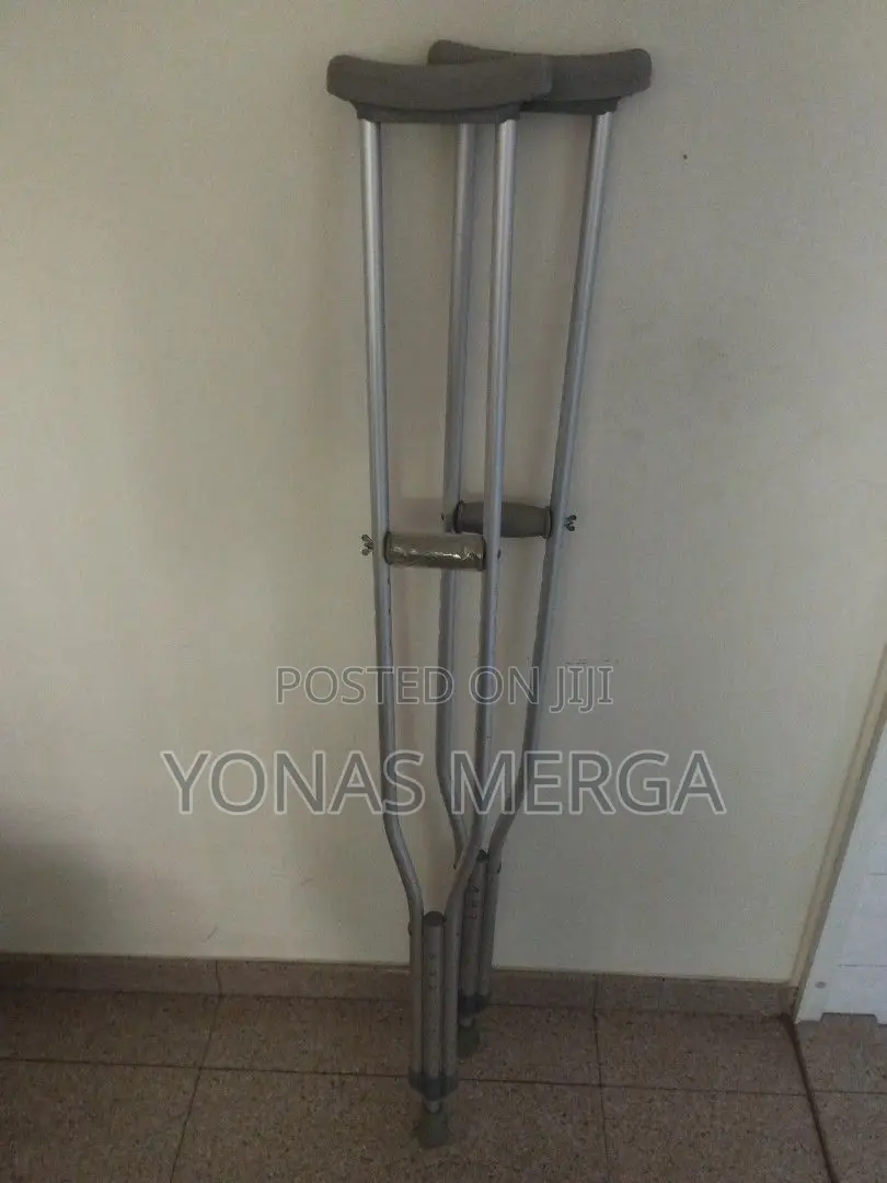 Crutches - Push Buttonقaluminium Underarm Crutches埽tall Size
