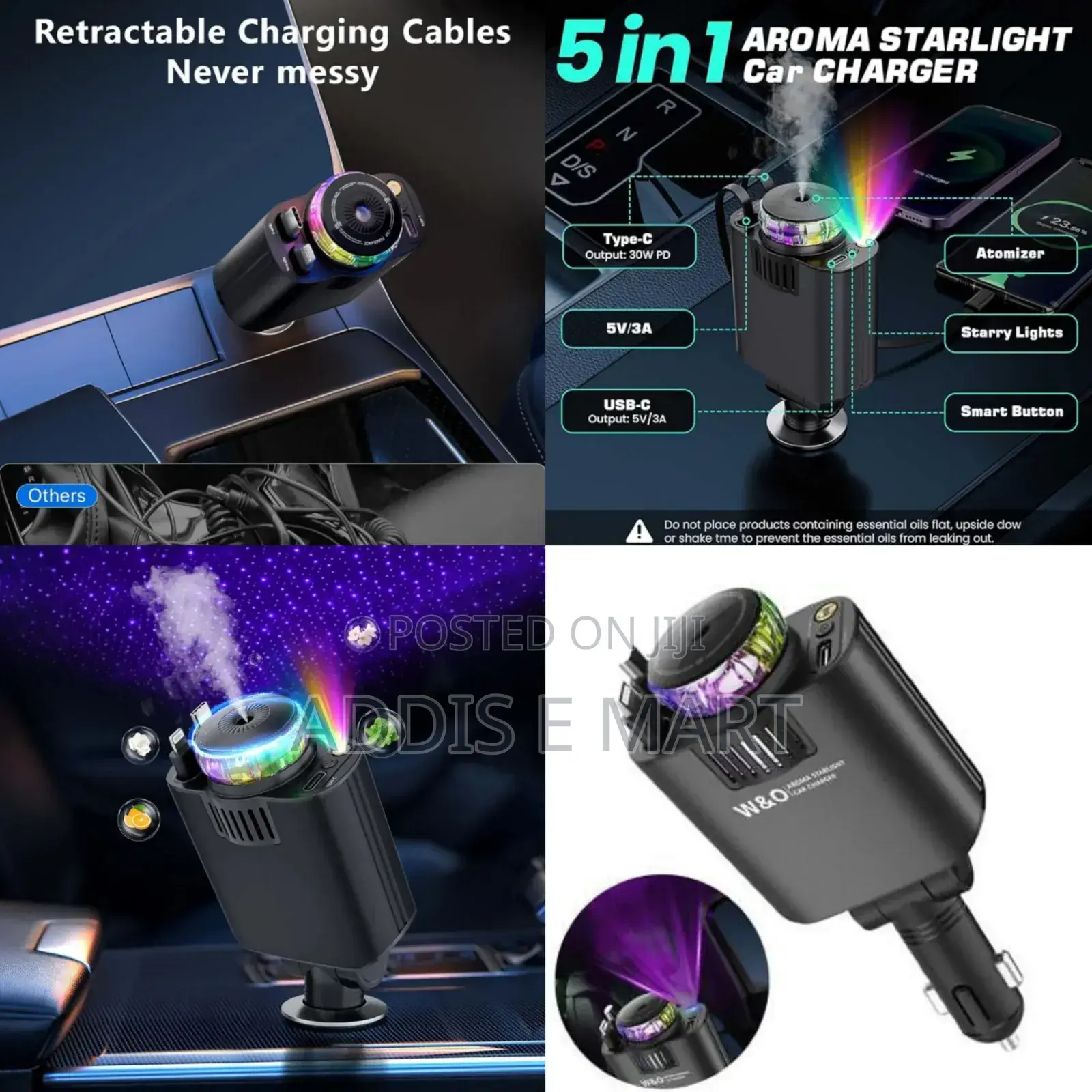 5in1 Multifunction Car Charger
