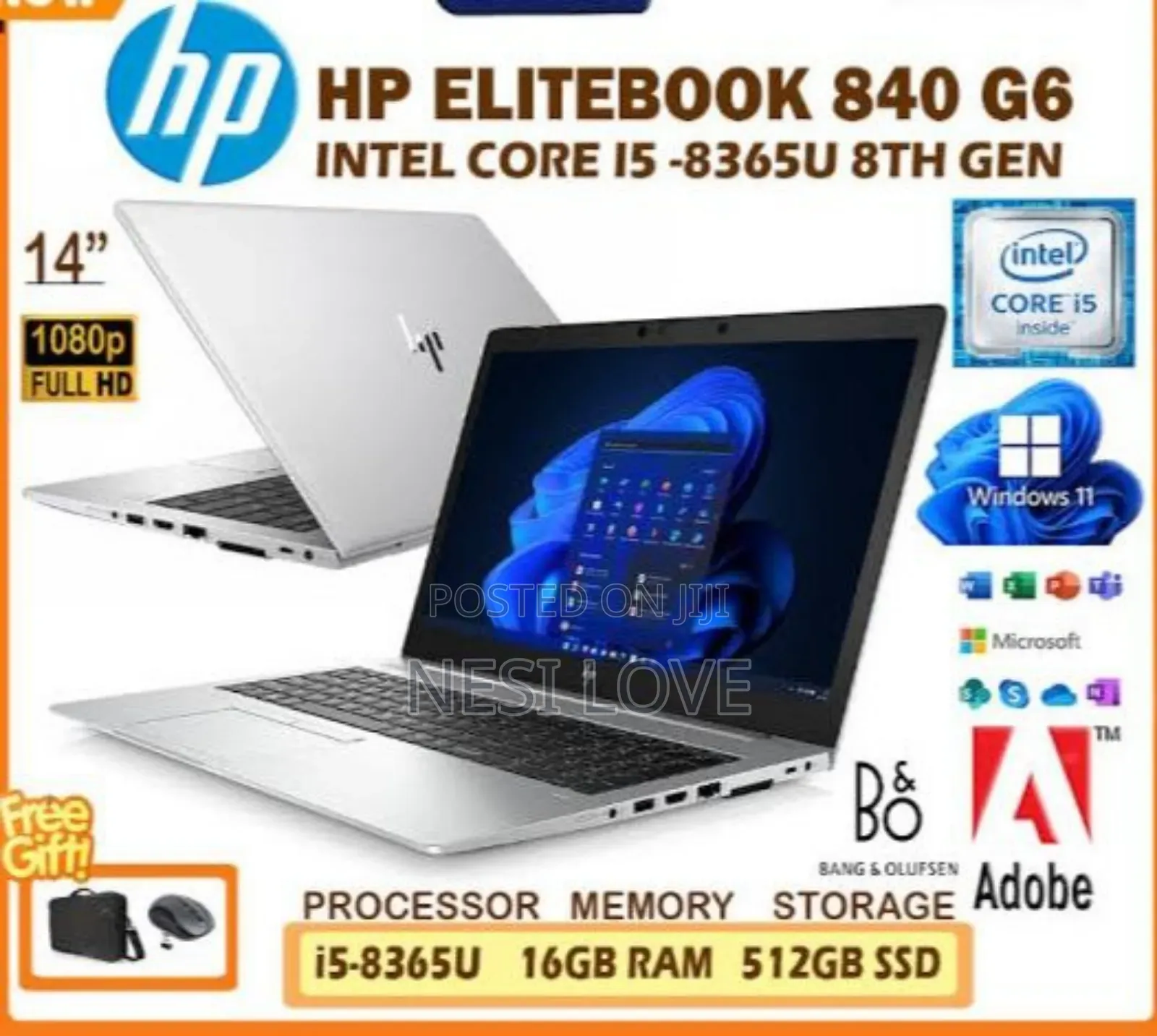 New Laptop HP EliteBook 840 G5 16GB Intel Core I5 SSD 512GB