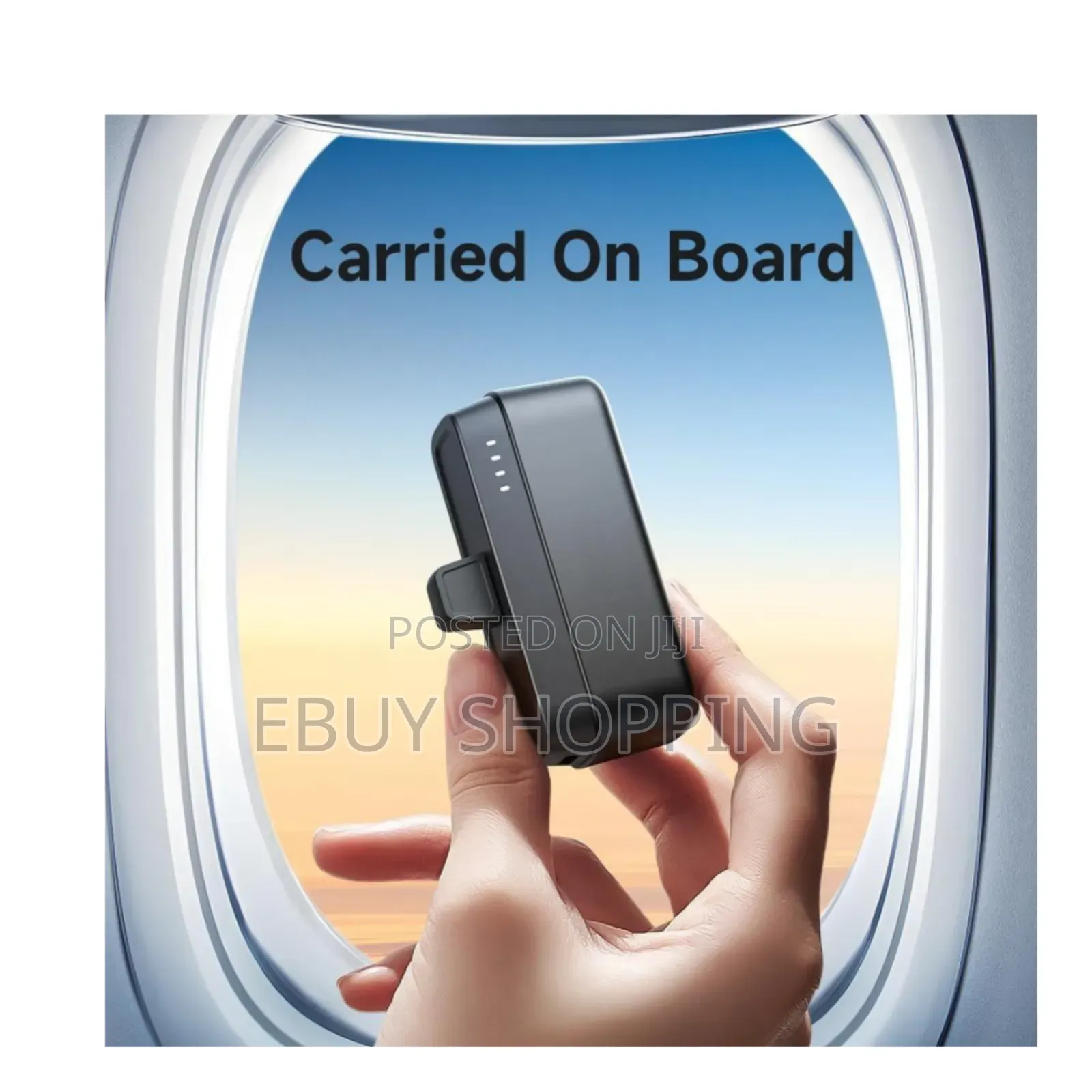 **Portable Charger With Built-in Cable – Porodo Mini**