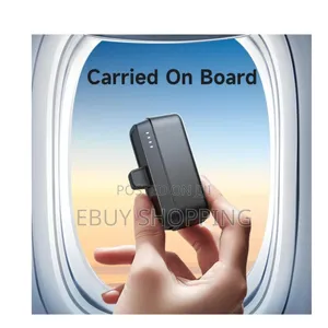 **Portable Charger With Built-in Cable – Porodo Mini**