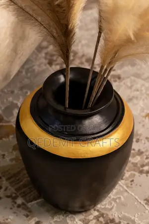 Photo - Hand Made Clay Vase-Acrylic Paint