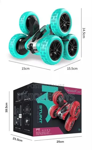 Rc Stunt Racing Triangle 6 Wheel Drive Car