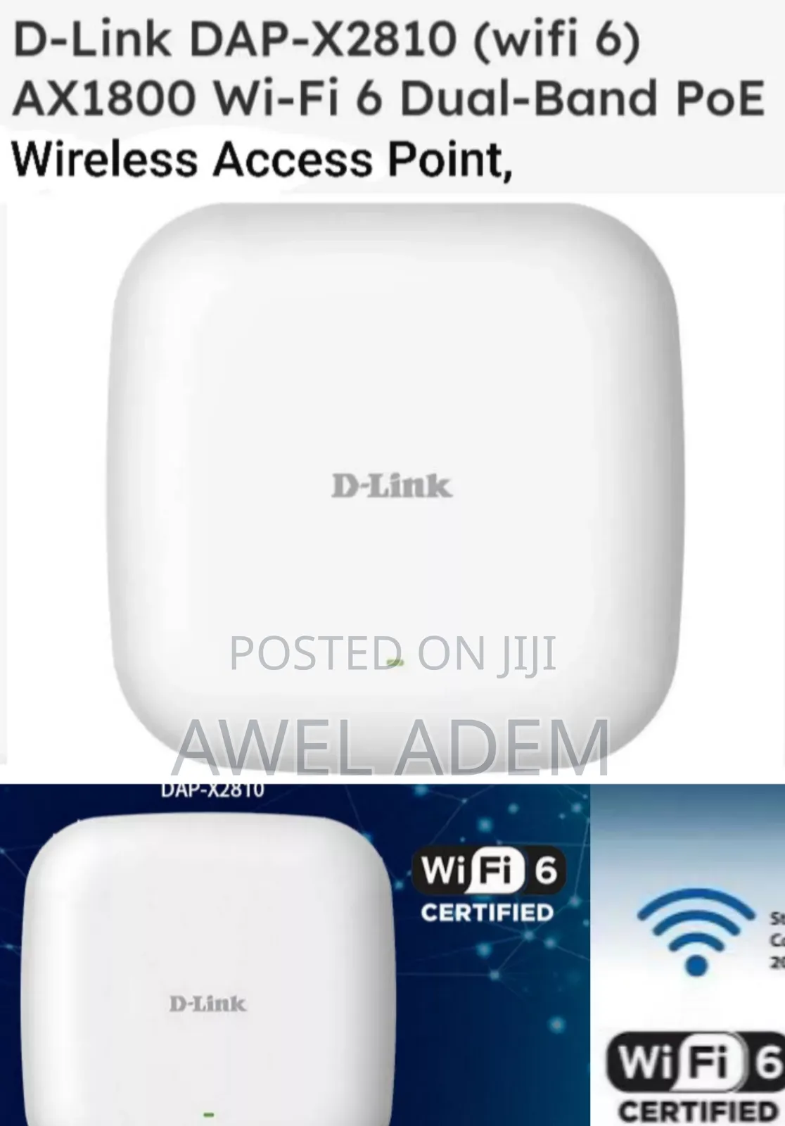D-Link Poe Access Point Wifi 6 Ax1800 Wave 2 Dual Band