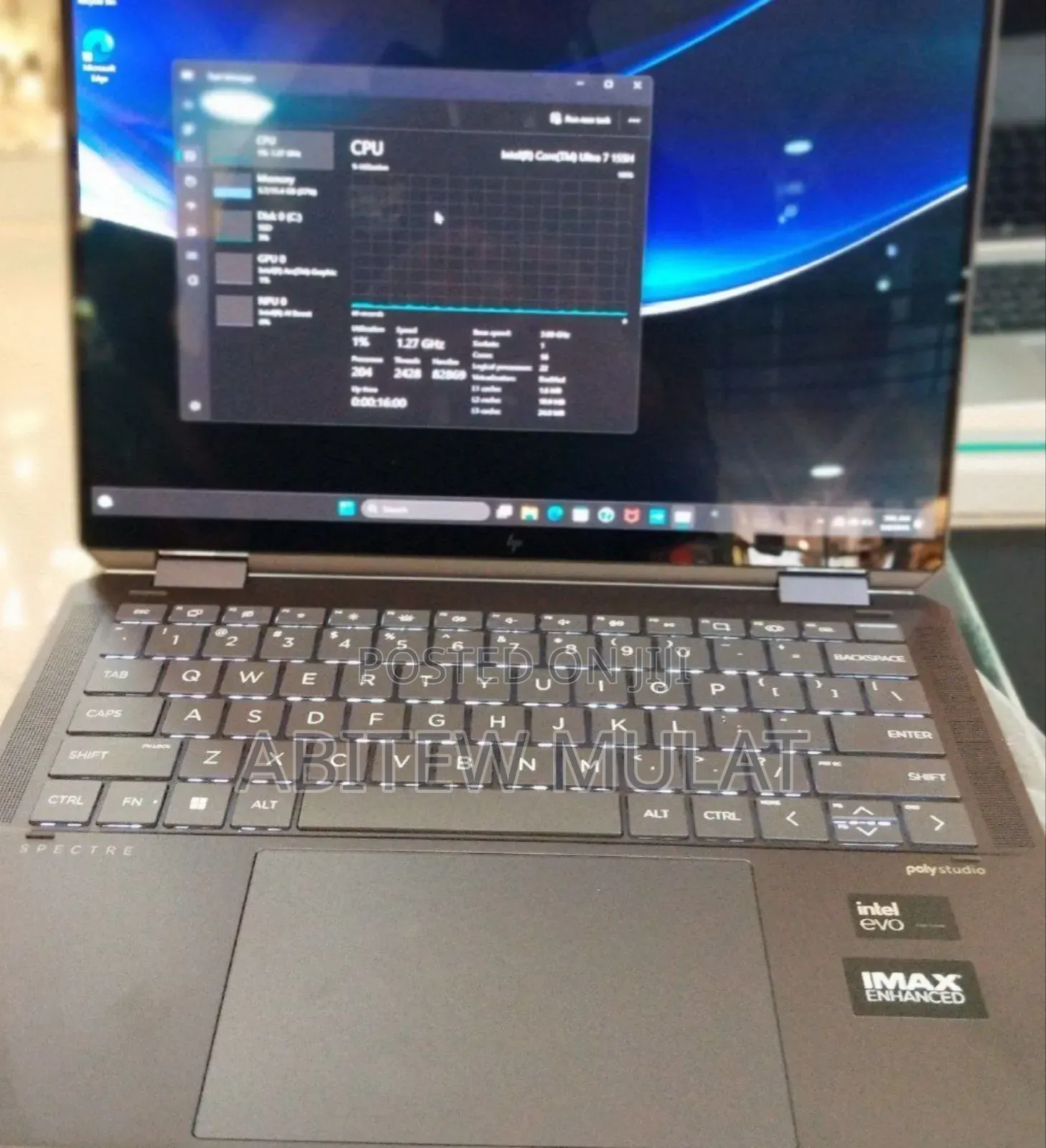 New Laptop HP Spectre X360 16GB Intel Core Ultra 7 SSD 1T