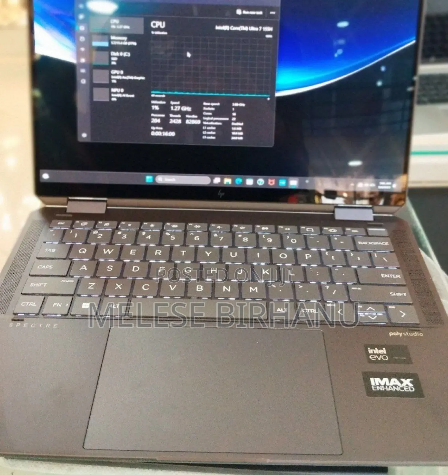 New Laptop HP Spectre 16GB Intel Core Ultra 7 SSD 1T